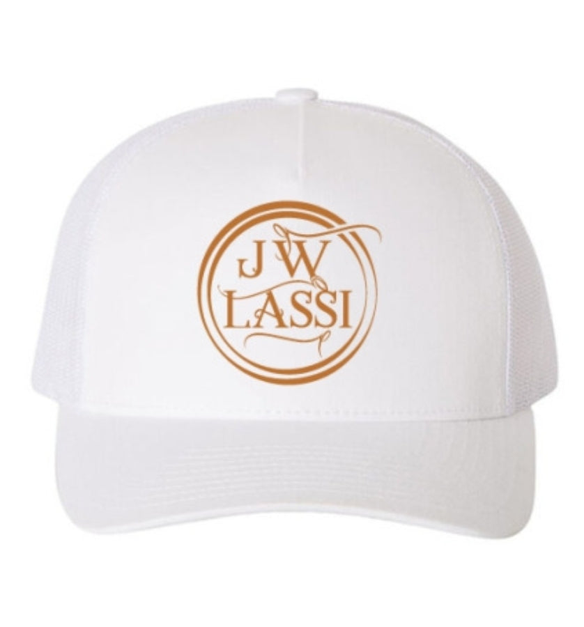 The JW Trucker - White/White